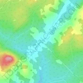 Sainte-Rose-Station topographic map, elevation, terrain