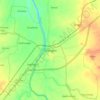 Sarangpur topographic map, elevation, terrain