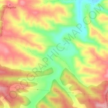 Vallmajor topographic map, elevation, terrain