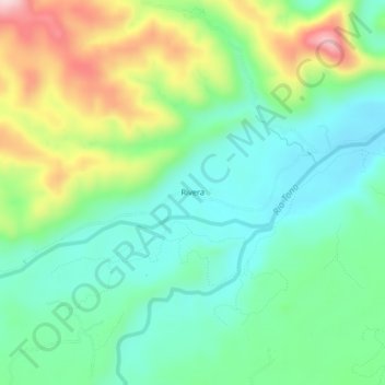 Rivera topographic map, elevation, terrain