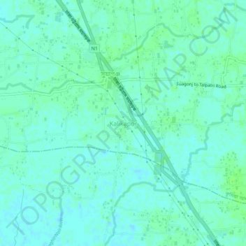 Kalikapor topographic map, elevation, terrain