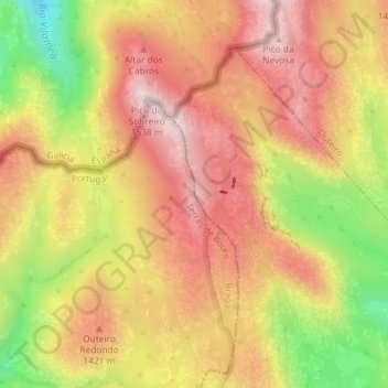 Carris topographic map, elevation, terrain