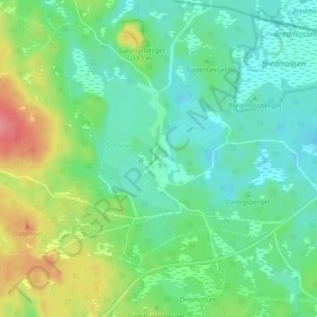 Andersbenning topographic map, elevation, terrain