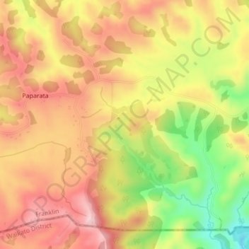 Silent Valley topographic map, elevation, terrain