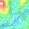 O Coto de Mourentán topographic map, elevation, terrain