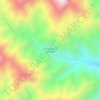 Los Cedros de la Florida topographic map, elevation, terrain