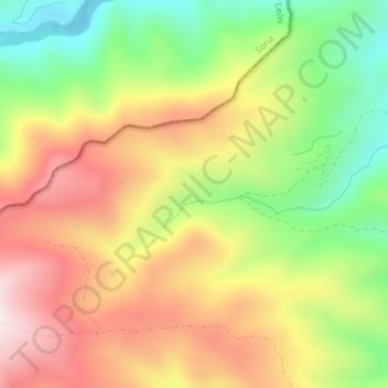 Pero Sancho topographic map, elevation, terrain
