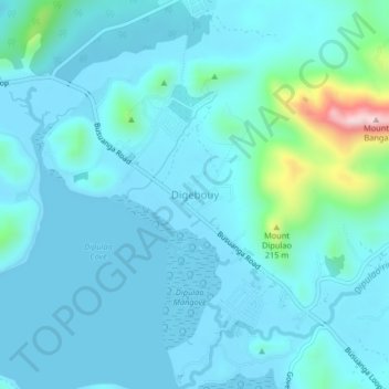 Digebouy topographic map, elevation, terrain