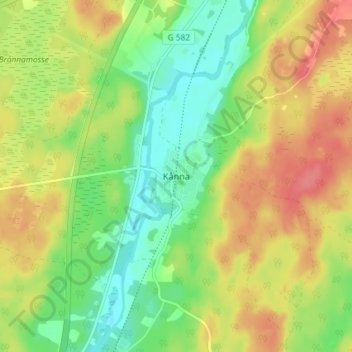 Kånna topographic map, elevation, terrain