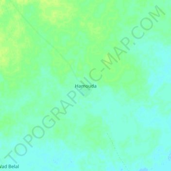 Hamouda topographic map, elevation, terrain