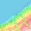Mohammedia topographic map, elevation, terrain