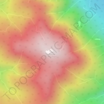 Spring Mountain topographic map, elevation, terrain