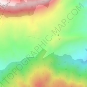 Mâaden topographic map, elevation, terrain