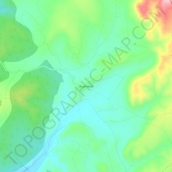 Bujarrabal topographic map, elevation, terrain