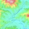 Thadobato topographic map, elevation, terrain
