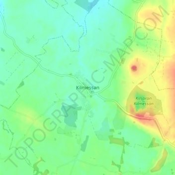 Kilmessan topographic map, elevation, terrain