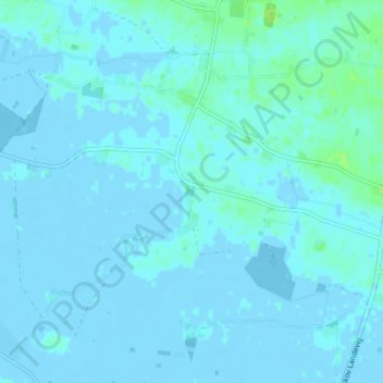 Viet topographic map, elevation, terrain