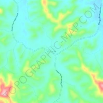 Kin Kin topographic map, elevation, terrain