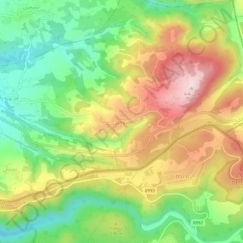Marwahin topographic map, elevation, terrain