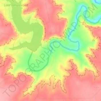 River Falls topographic map, elevation, terrain