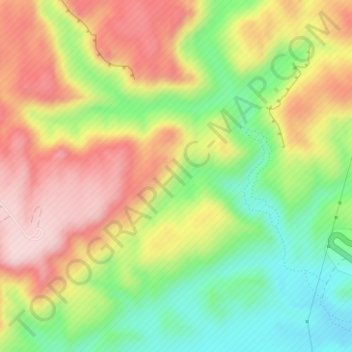 Negev topographic map, elevation, terrain