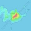 Capo Coda Cavallo topographic map, elevation, terrain