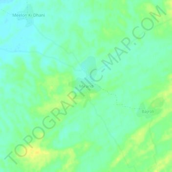 Mirand topographic map, elevation, terrain