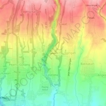 Sawan topographic map, elevation, terrain