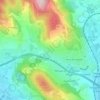 Fontana topographic map, elevation, terrain