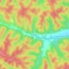 Oates topographic map, elevation, terrain