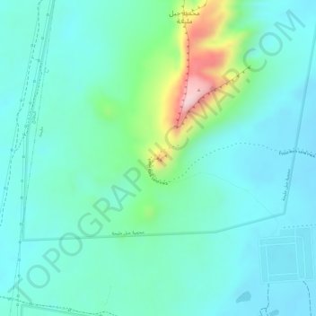 Fossil Rock topographic map, elevation, terrain