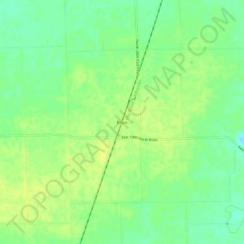 Bryce topographic map, elevation, terrain