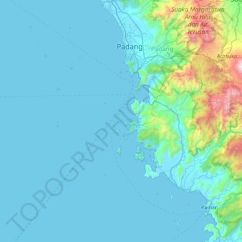 Sirandah topographic map, elevation, terrain