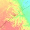Campo Verde topographic map, elevation, terrain