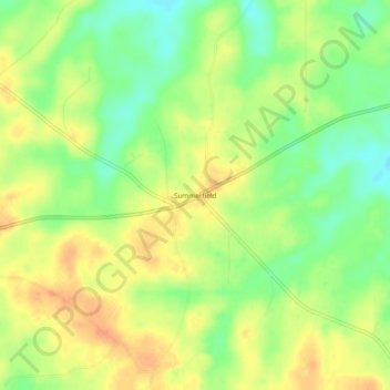 Summerfield topographic map, elevation, terrain
