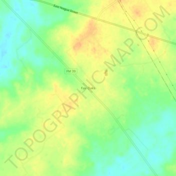 Fair Oaks topographic map, elevation, terrain