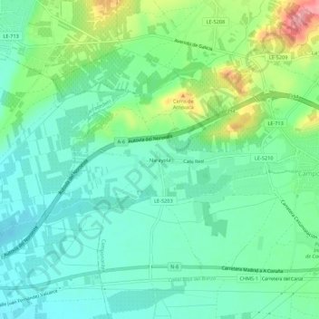 Narayola topographic map, elevation, terrain