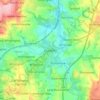 Staveley topographic map, elevation, terrain