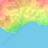 Cala Pi topographic map, elevation, terrain