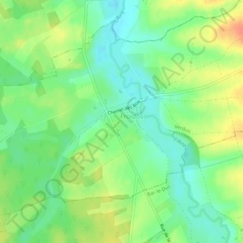 Grand Mé topographic map, elevation, terrain