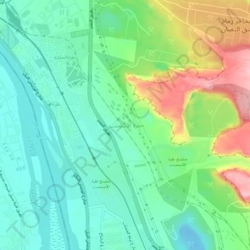 Tura al Asmant topographic map, elevation, terrain