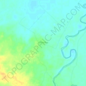 Mean Chey topographic map, elevation, terrain