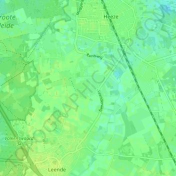 Ven topographic map, elevation, terrain