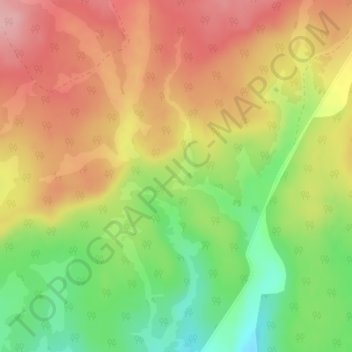 Aquarius Plateau topographic map, elevation, terrain