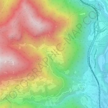 Spiluck topographic map, elevation, terrain