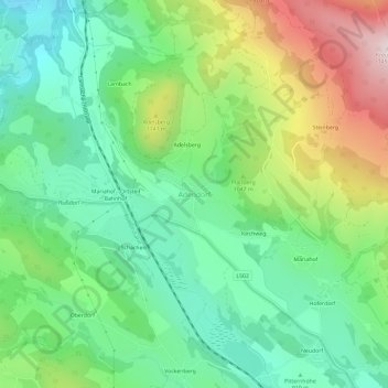 Adendorf topographic map, elevation, terrain