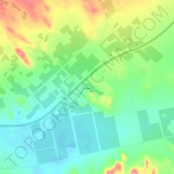 Al Mu`tadil topographic map, elevation, terrain