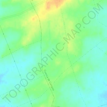 Barbera topographic map, elevation, terrain