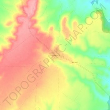Usanos topographic map, elevation, terrain