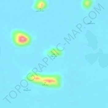 Jabal Qalat Alma topographic map, elevation, terrain